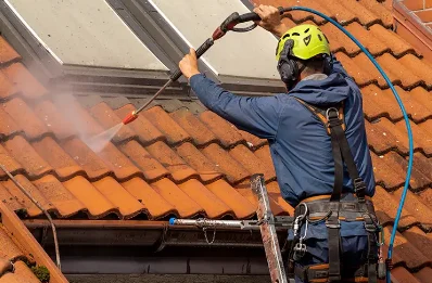 Démoussage et hydrofuge de toiture à Mialos